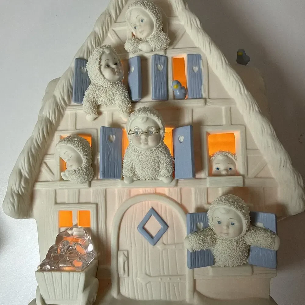 Dept 56 Snowbabies Snow White Seven Snowbabies Lighted House LE Box